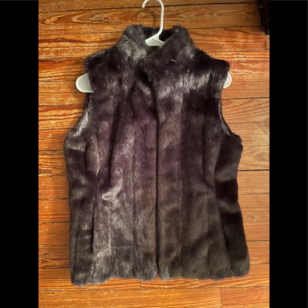 Banana Republic Faux Fur Vest